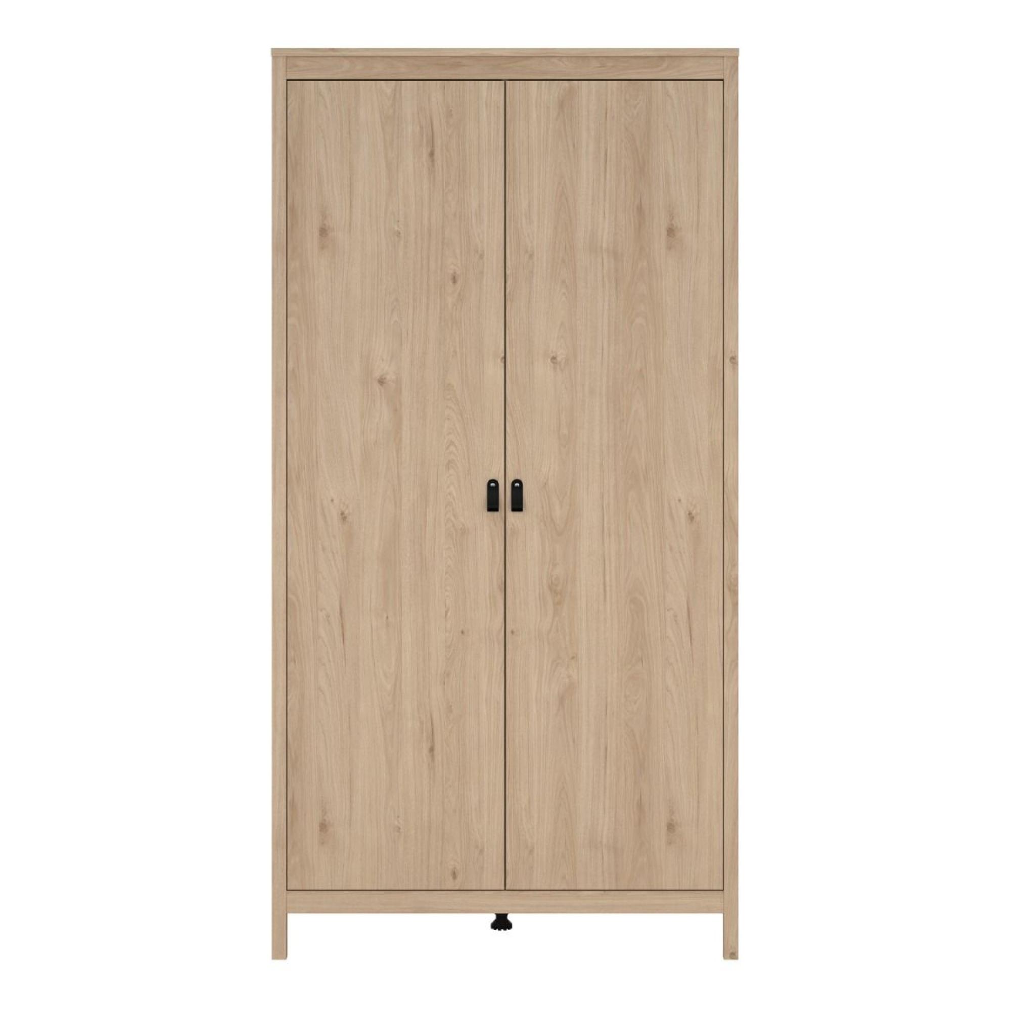 Barcelona Wardrobe - 2 Door - Jackson Hickory Oak