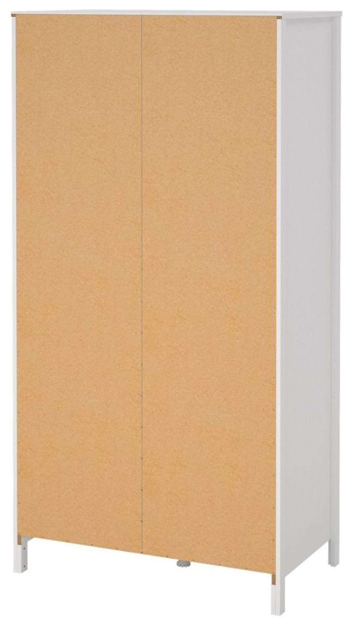 Barcelona Wardrobe - 2 Door - 2 Drawer - Combi - White
