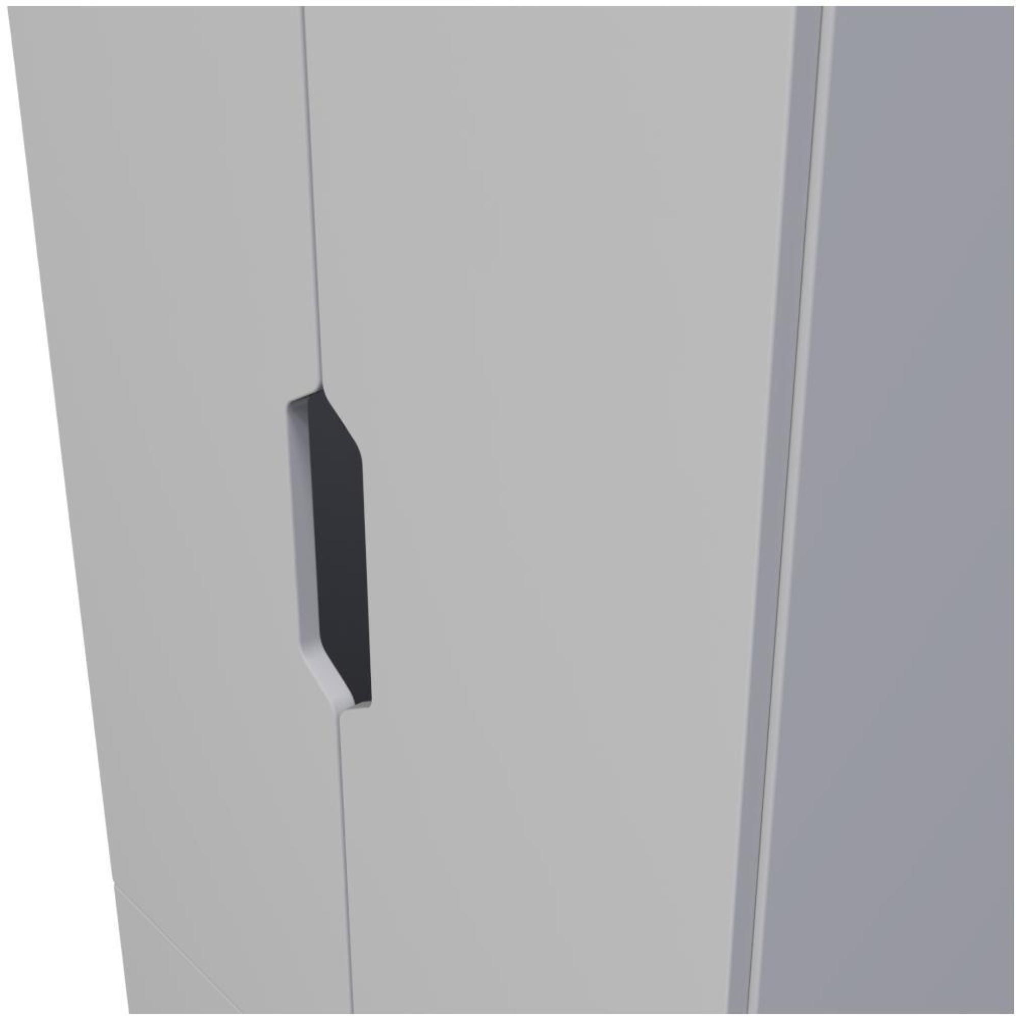 Bella Wardrobe - 2 Door - 2 Drawers - Double - Grey