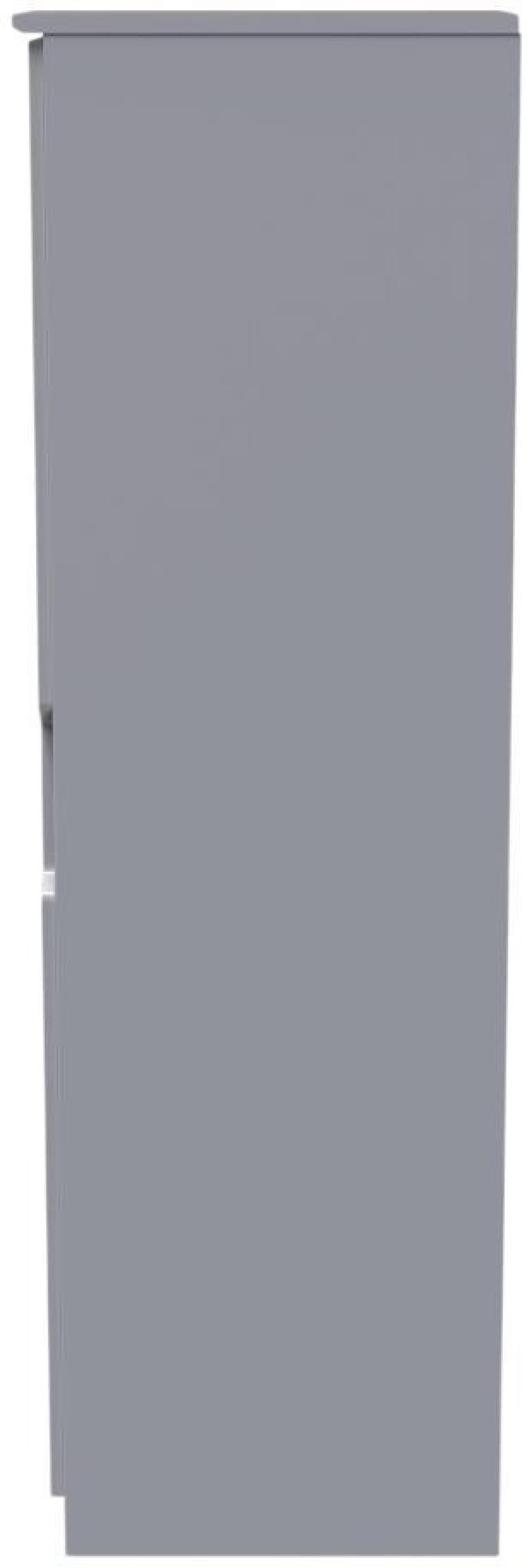 Bella Wardrobe - 1 Door - Single - Grey Ash