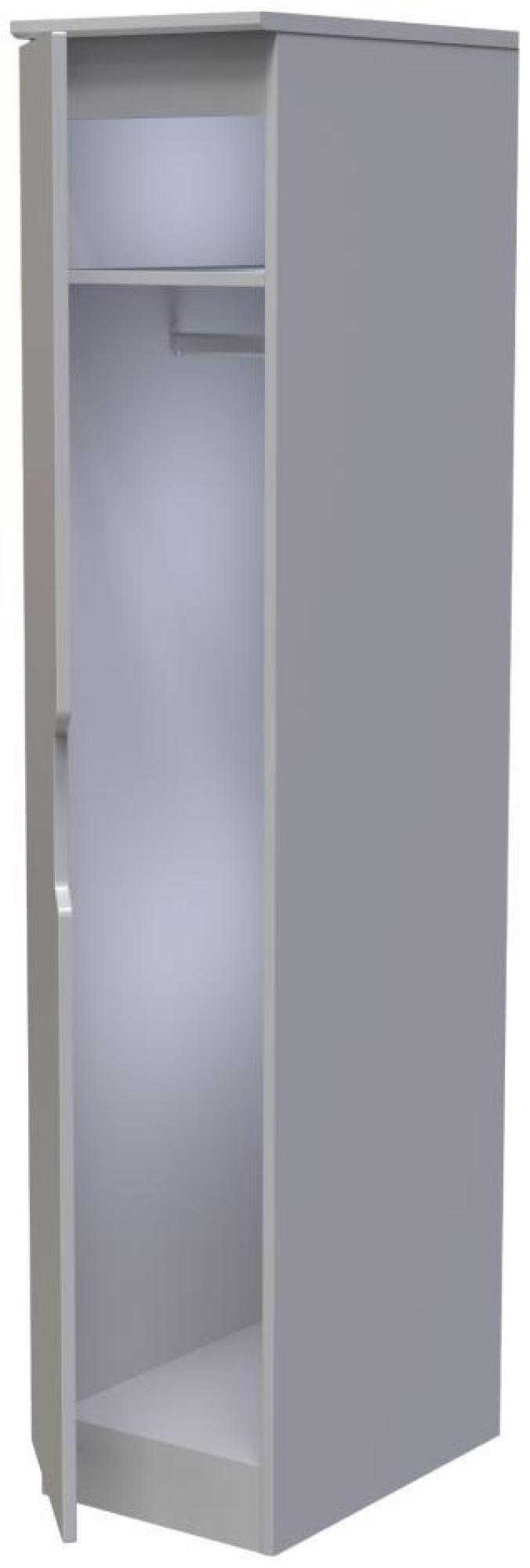 Bella Wardrobe - 1 Door - Single - Grey Ash