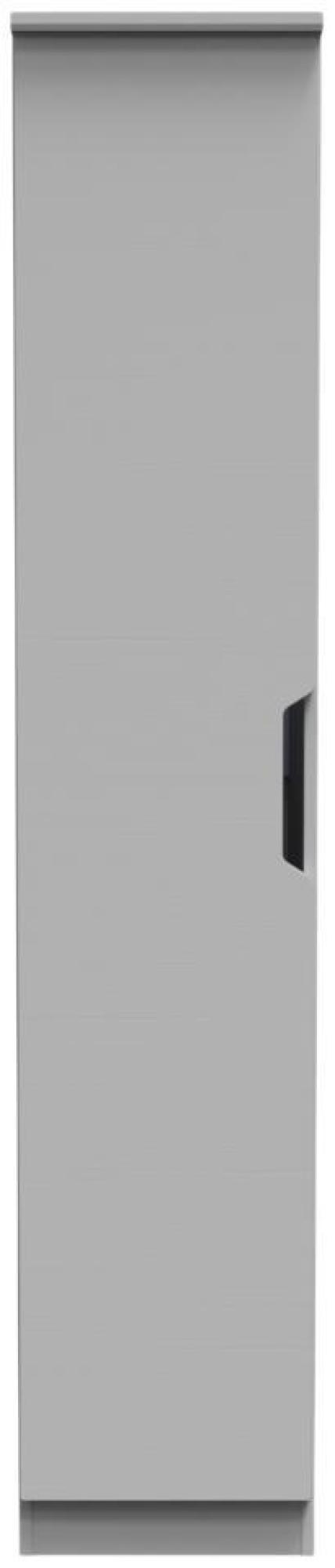 Bella Grey Ash 1 Door Single Wardrobe
