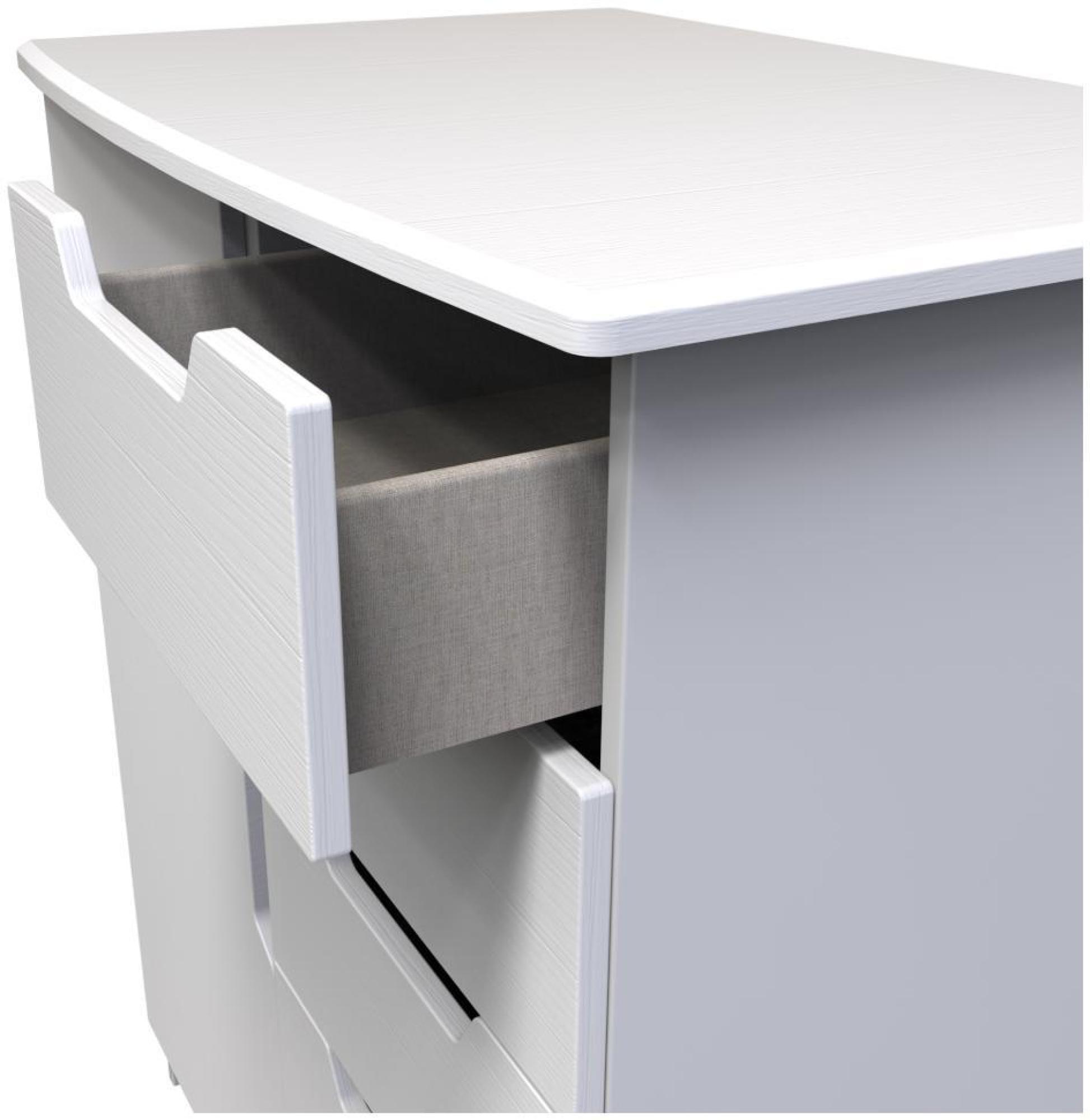 Bella Wardrobe - 1 Door - Midi - White