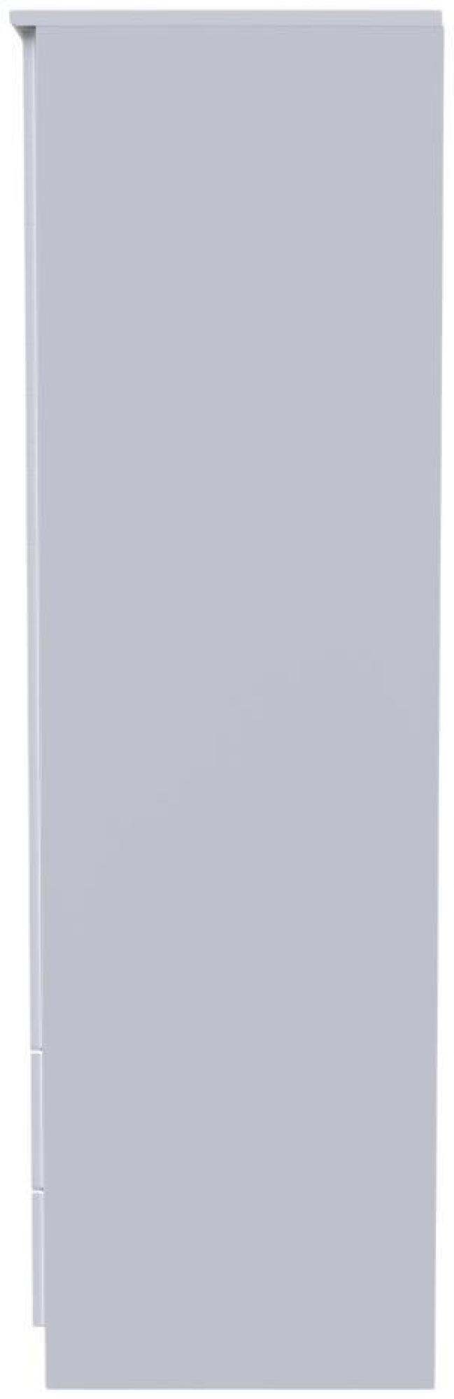 Bella Wardrobe - 2 Door - 2 Drawers - Double - White