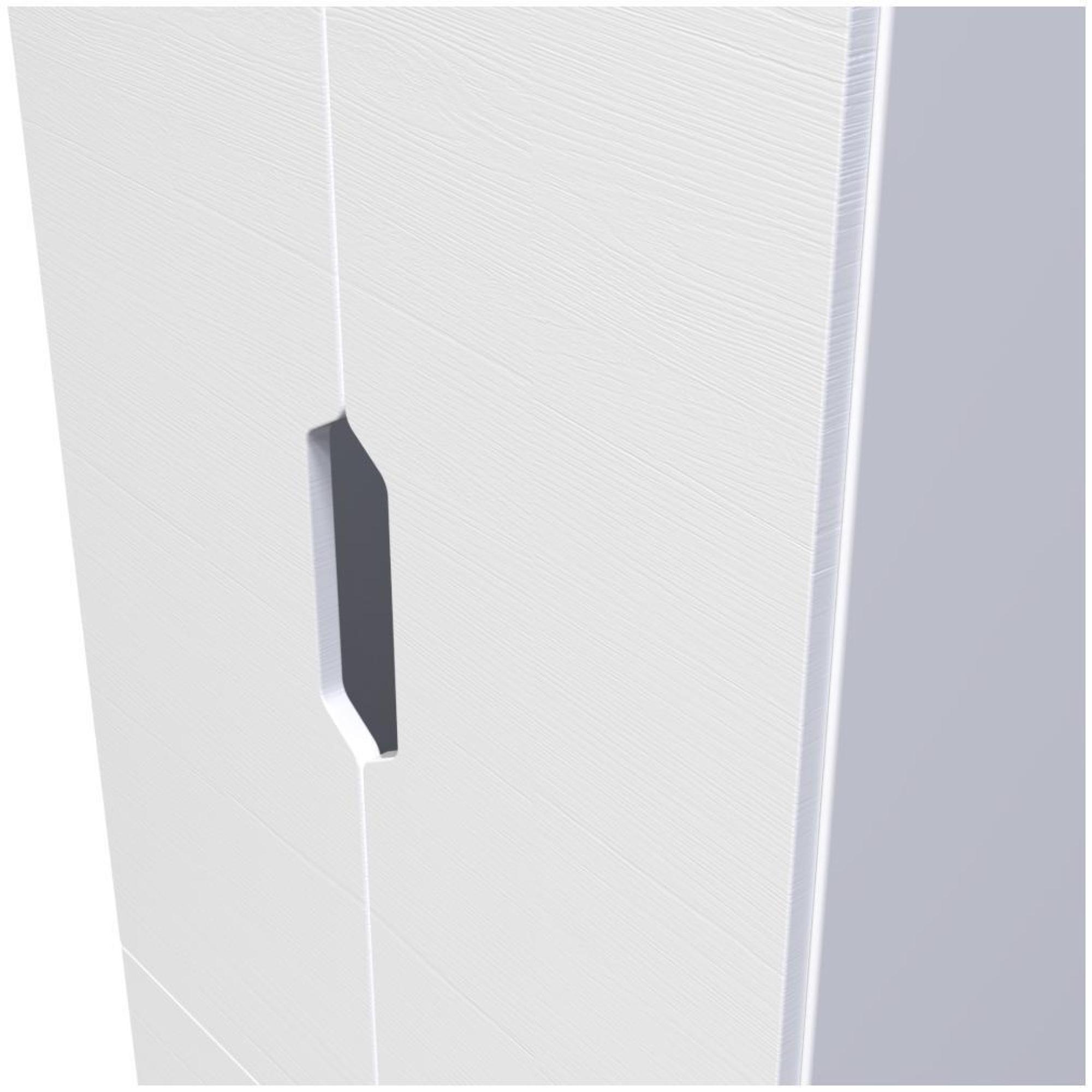 Bella Wardrobe - 2 Door - 2 Drawers - Double - White