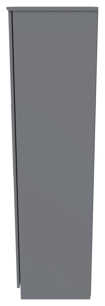 Beverley Wardrobe - 2 Door - Plain - Tall - Grey