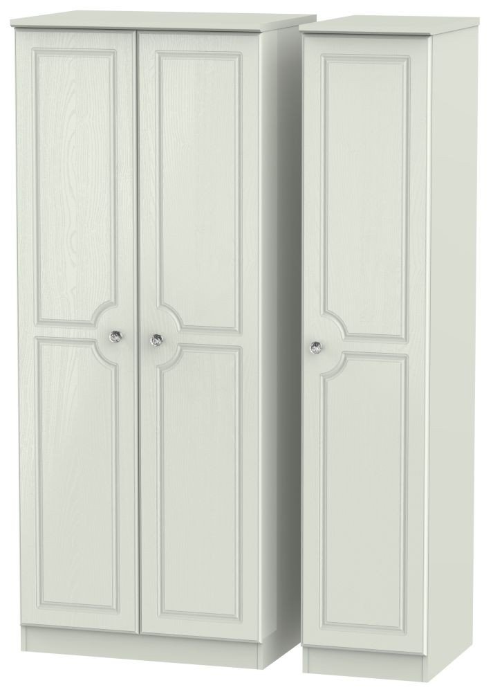 Crystal Cashmere 3 Door Triple Wardrobe