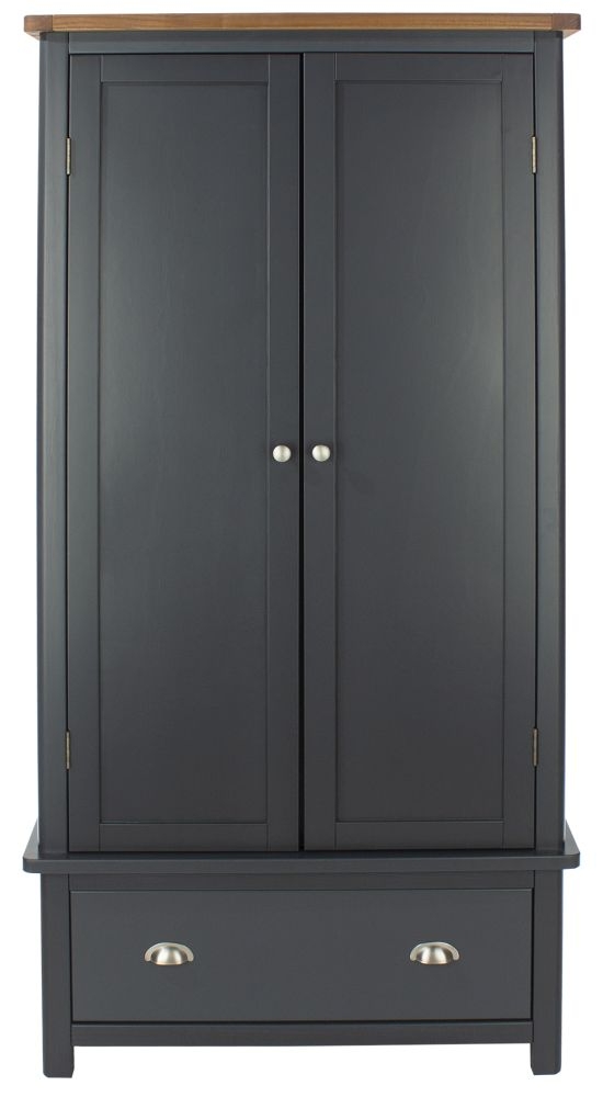 Dunkeld Blue 2 Door 1 Drawer Wardrobe