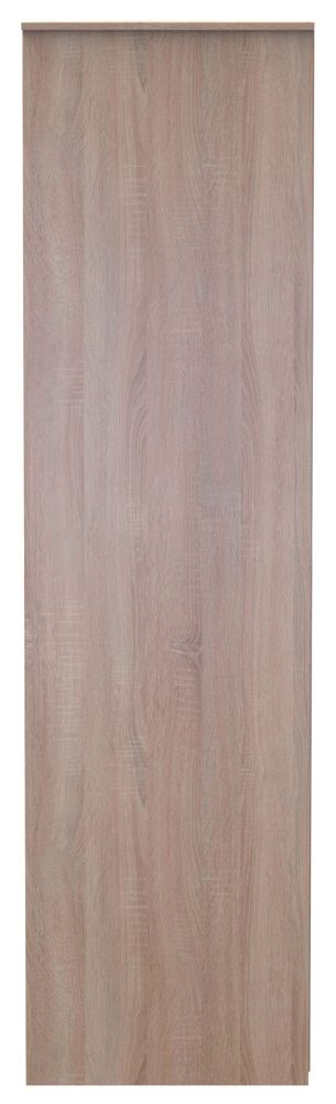 Diamond Front Open Shelf Wardrobe - Oak