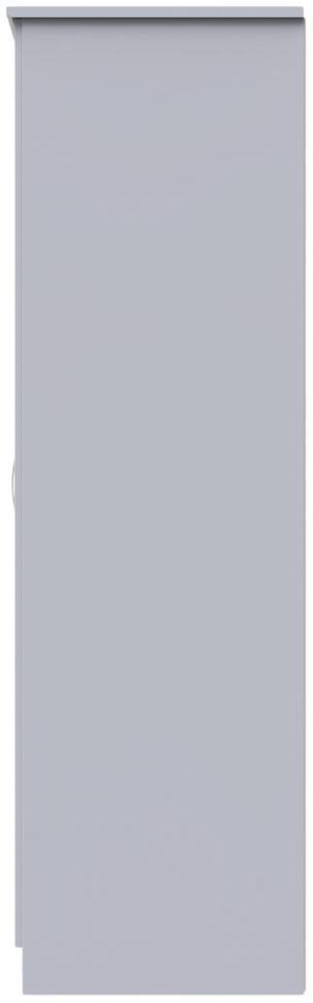 Eve Wardrobe - 2 Door - 2 Drawer - Double - Grey