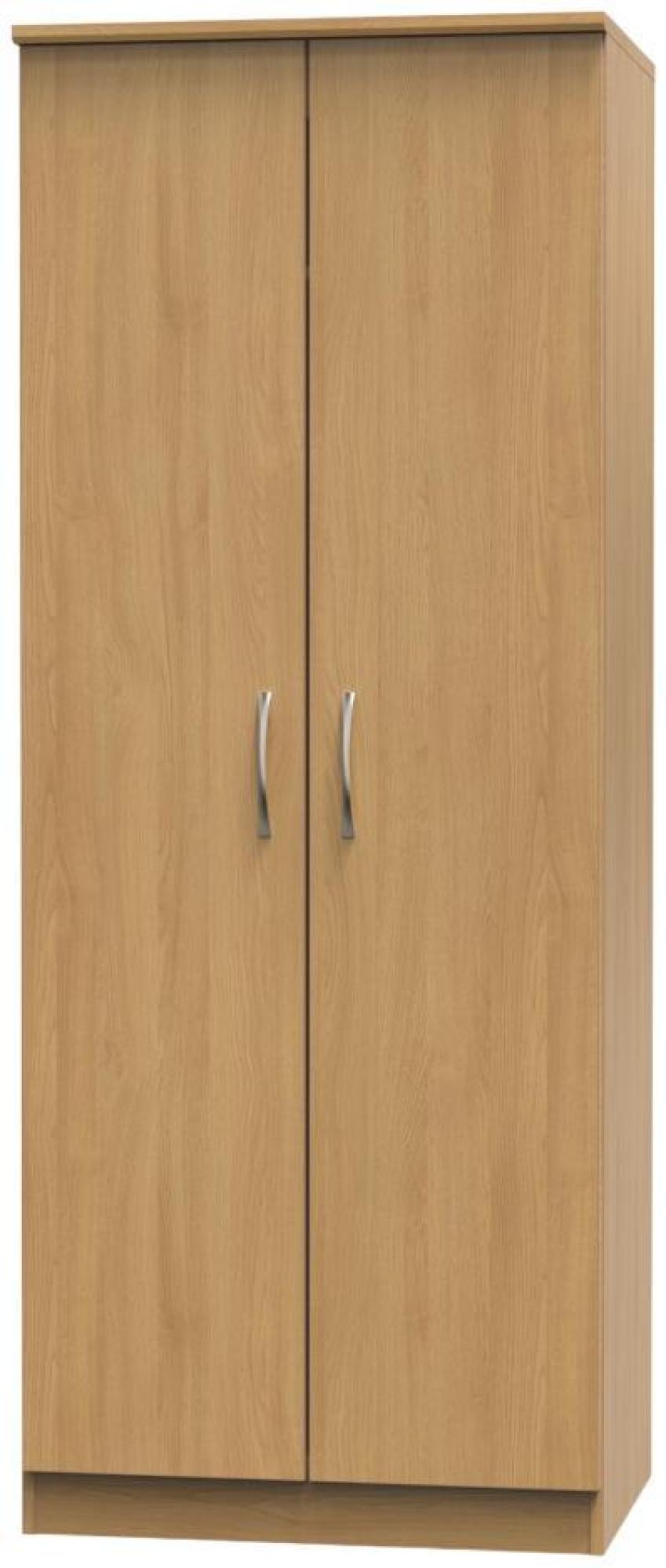 Eve Wardrobe - 2 Door - Plain - Tall - Oak