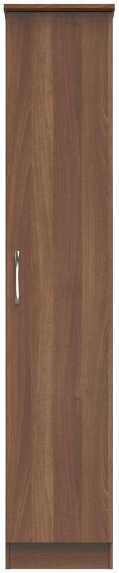 Eve Walnut Effect 1 Door Single Tall Wardrobe