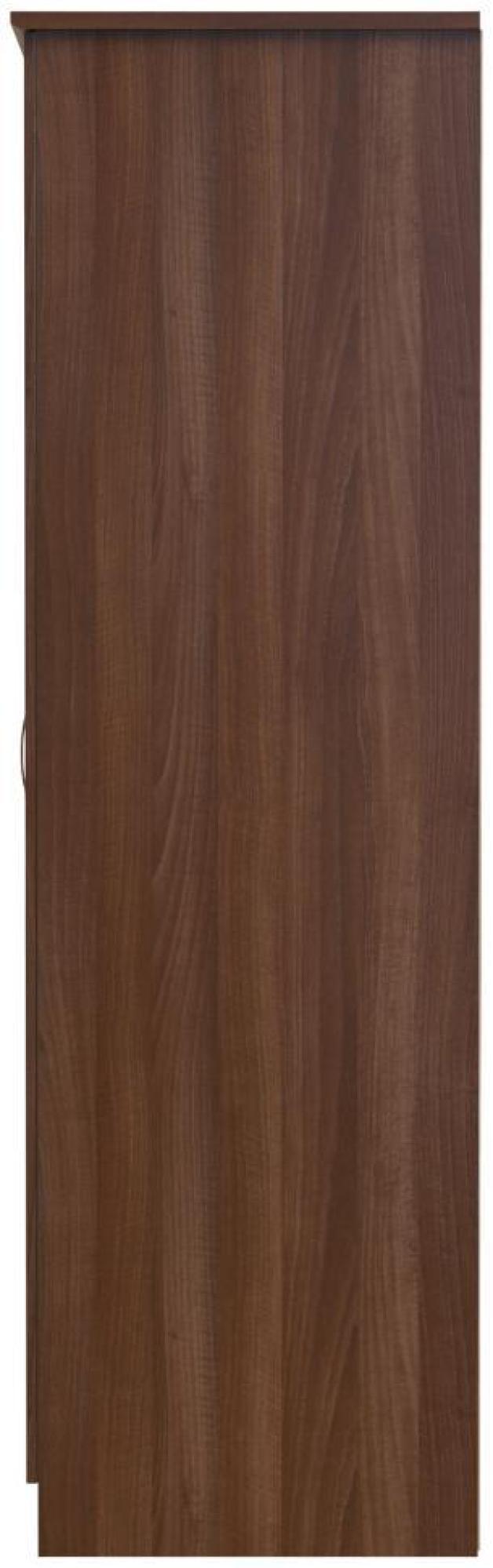 Eve Wardrobe - 3 Door - Triple - LHF 2 Drawers - Walnut