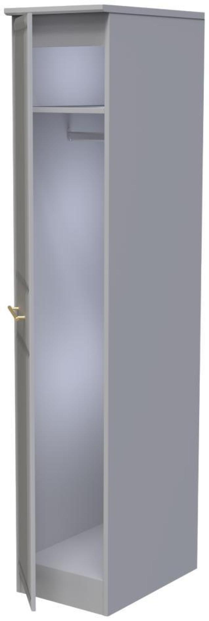 Faye Wardrobe - 1 Door - Single - Grey