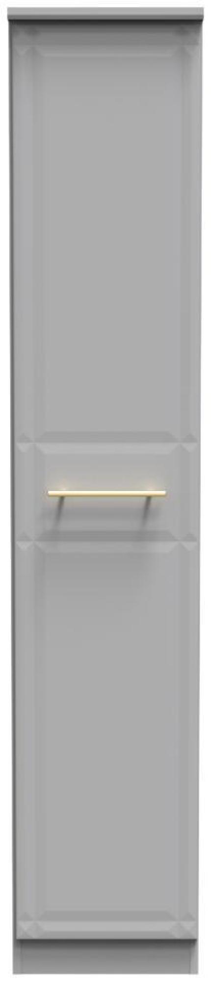 Faye Grey 1 Door Single Wardrobe