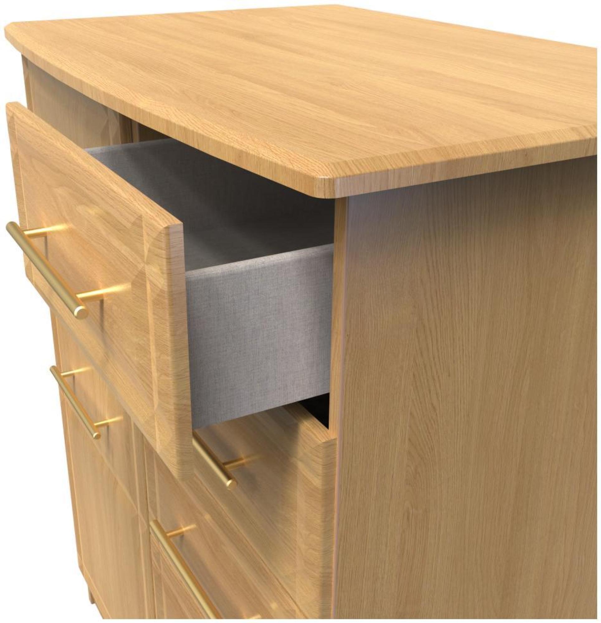 Faye Wardrobe - 1 Door - Midi - Oak
