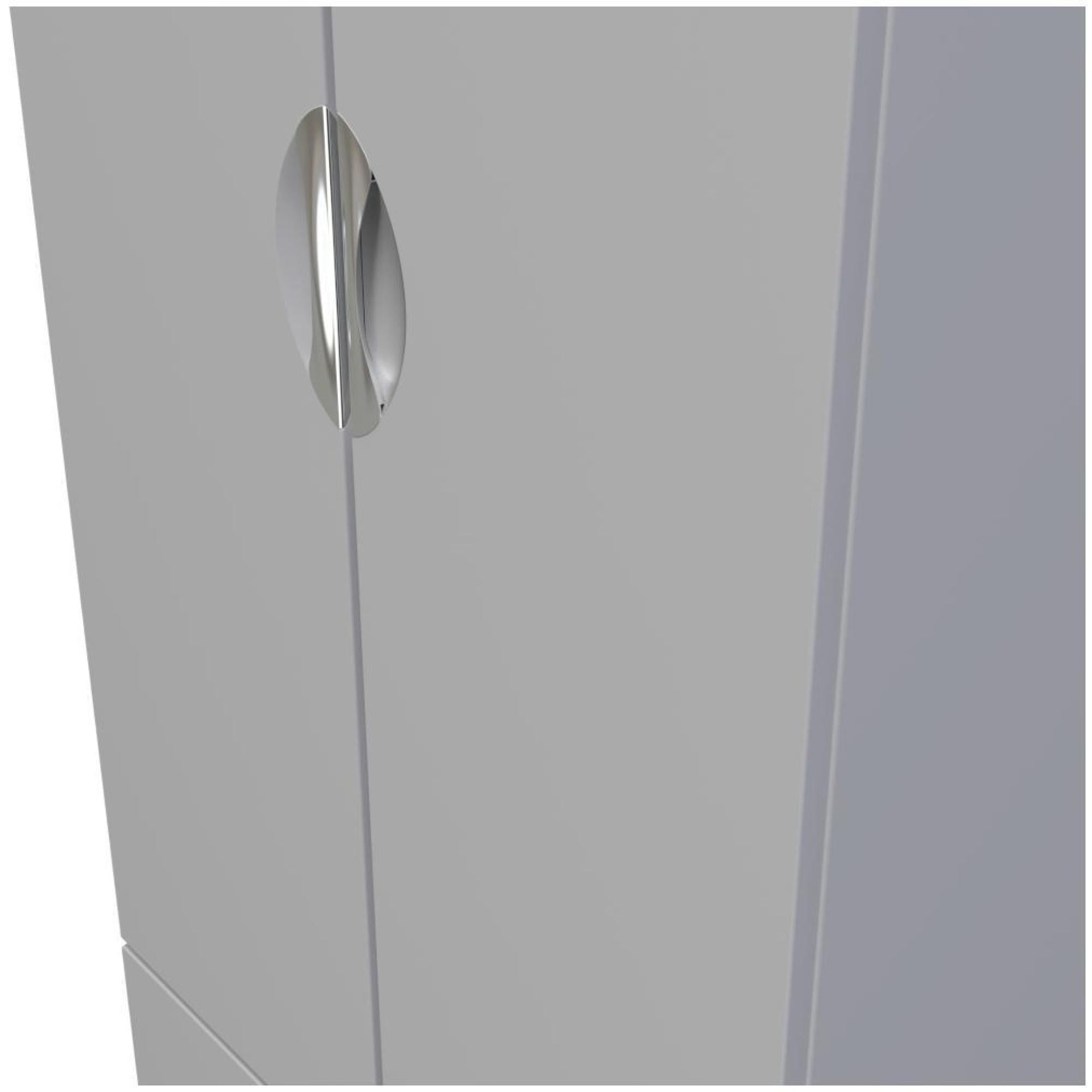 Flora Wardrobe - 2 Door - 2 Drawer - Double - Grey
