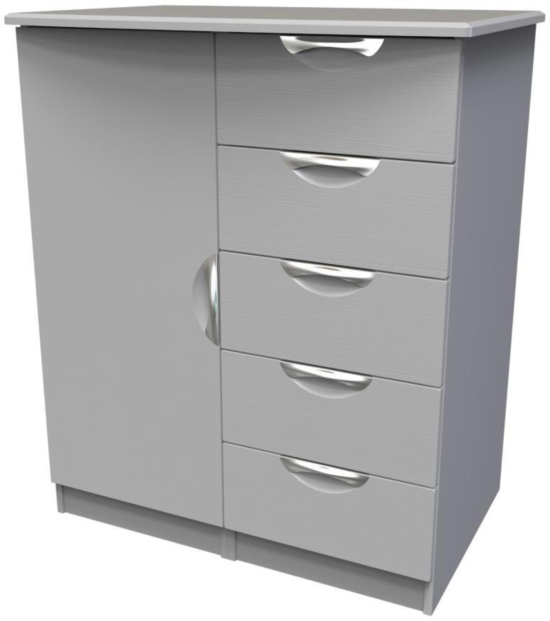 Flora Wardrobe - 1 Door - Midi - Grey Ash