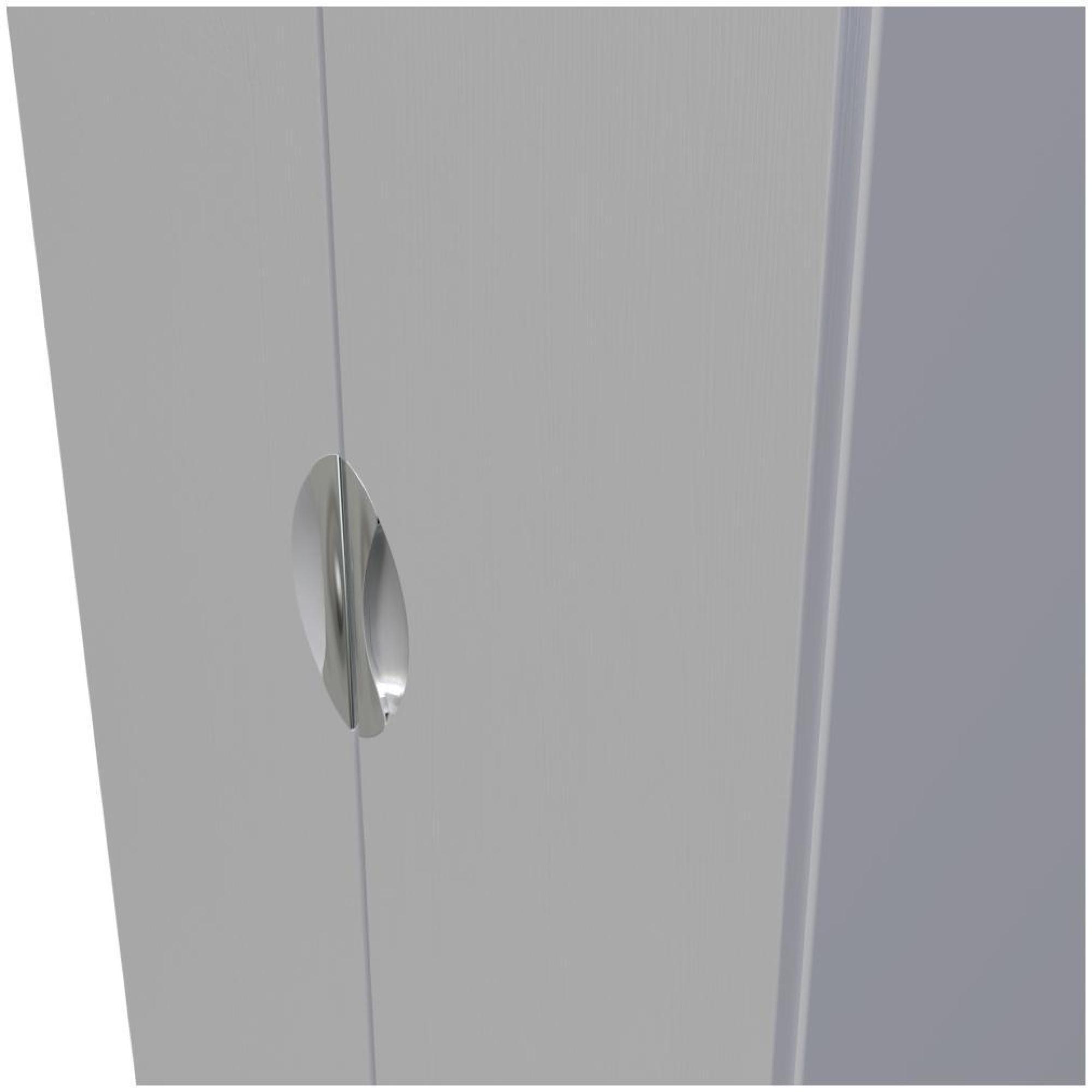 Flora Wardrobe - 2 Door - Plain - Tall - Grey Ash