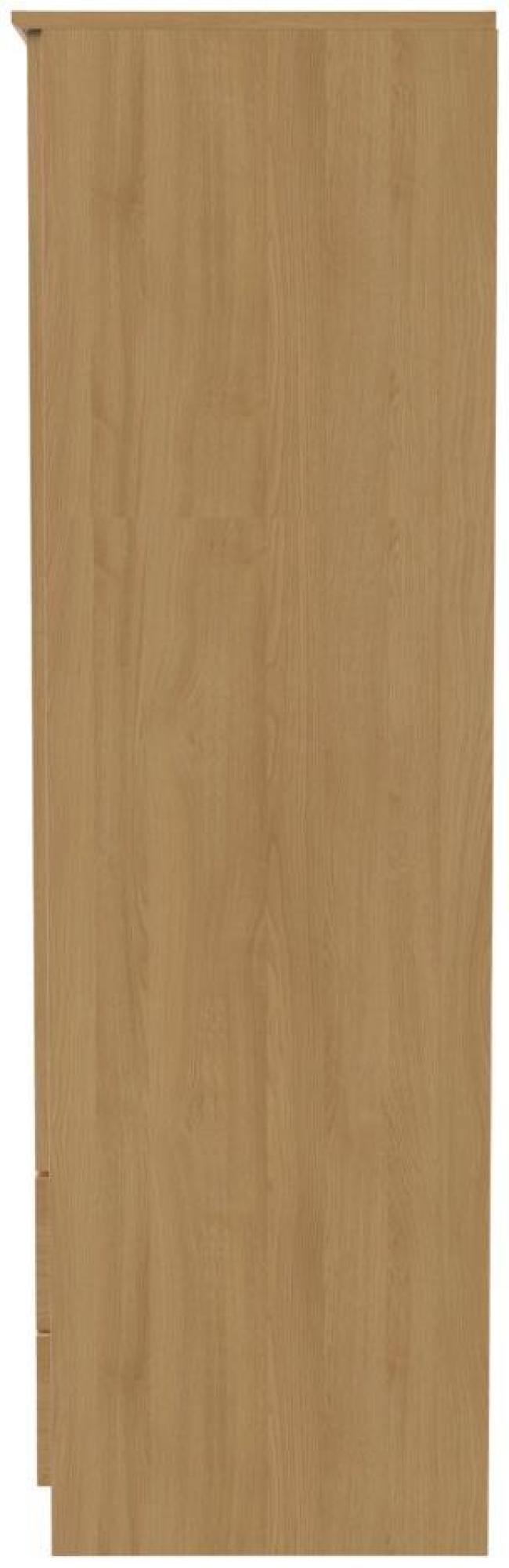Flora Wardrobe - 2 Door - 2 Drawer Double - Oak