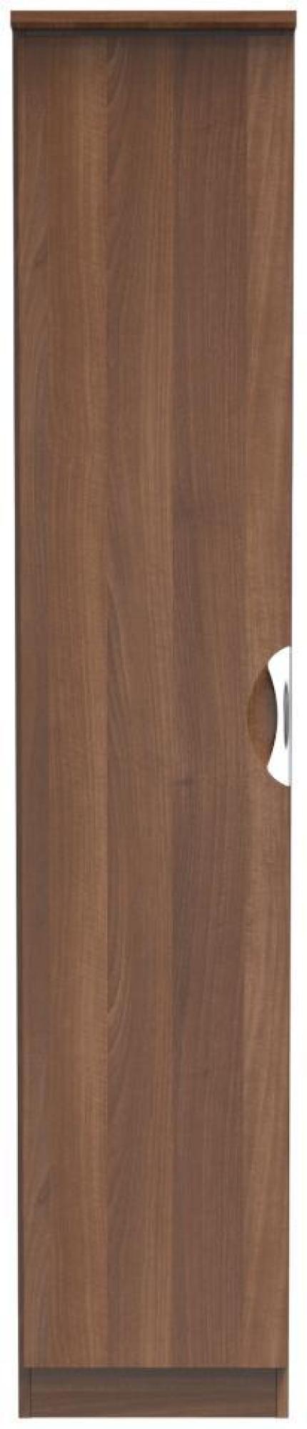 Flora Walnut Effect 1 Door Single Wardrobe