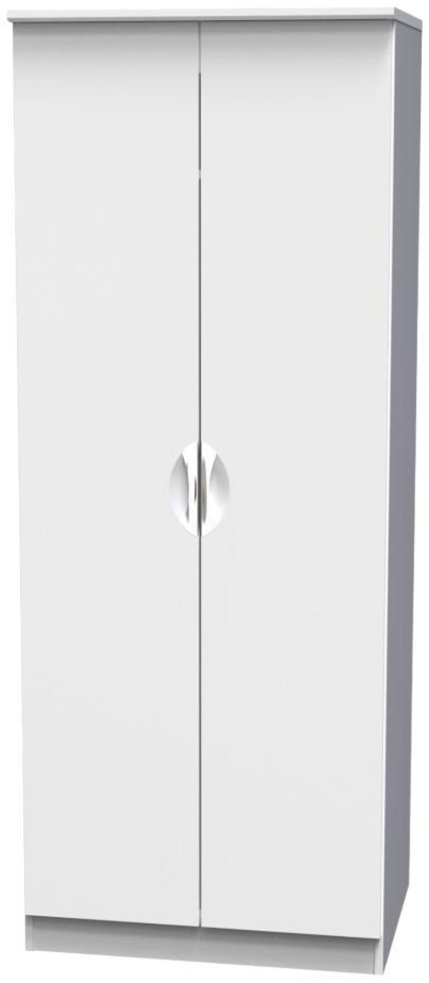 Flora Wardrobe - 2 Door - Plain - Tall - White