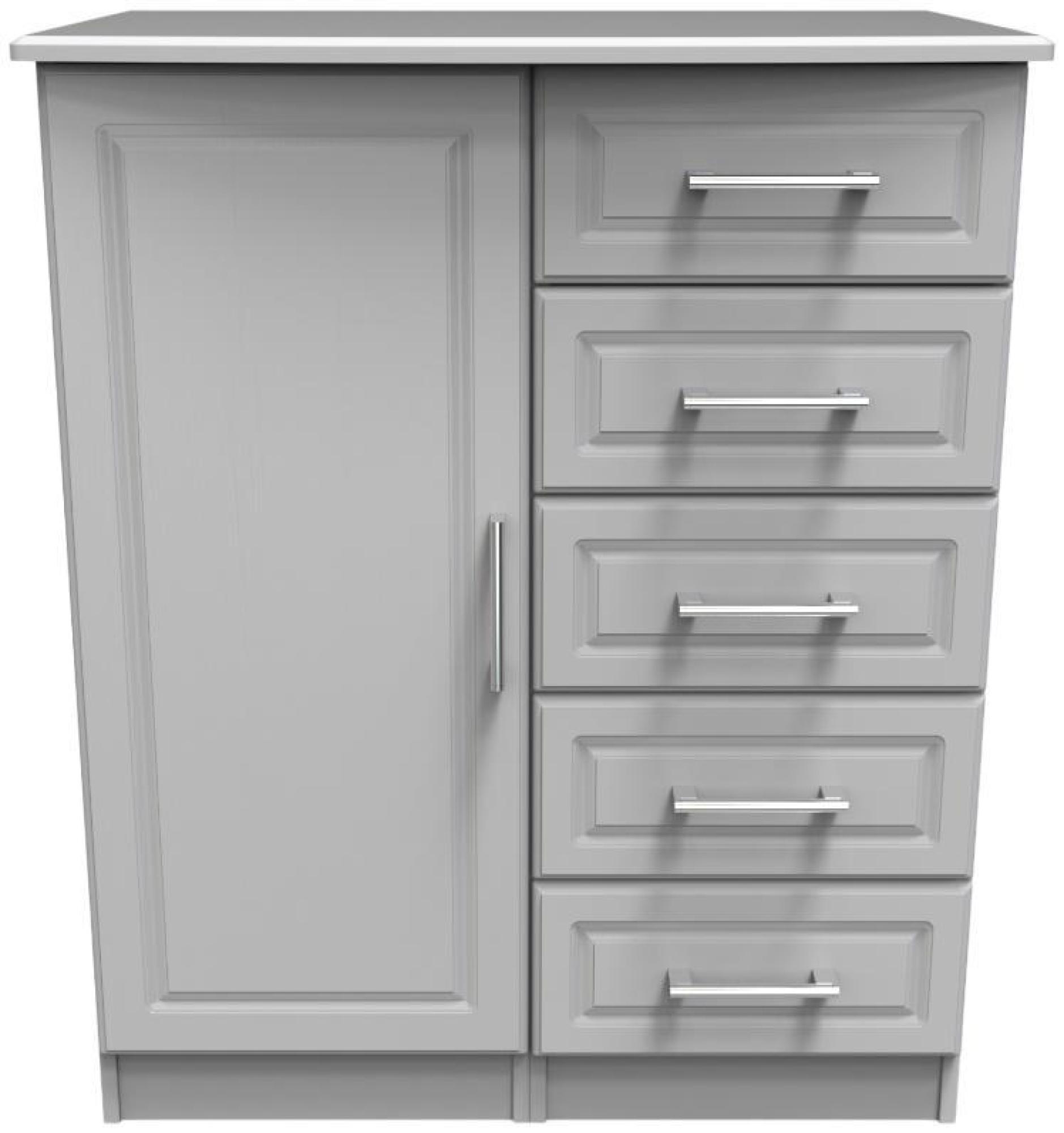 Gina Grey 1 Door Midi Wardrobe