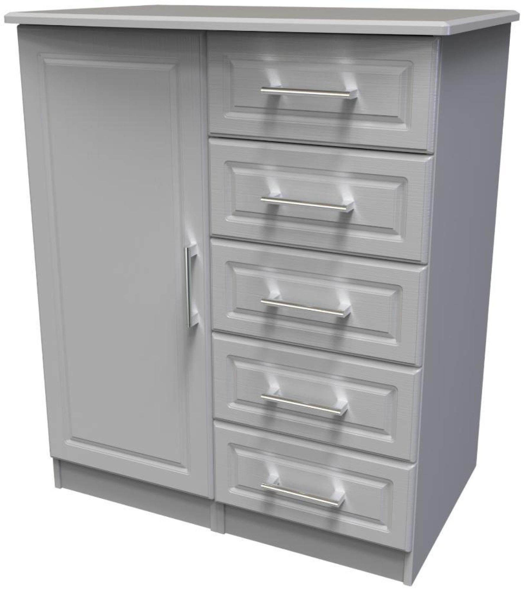 Gina Wardrobe - 1 Door - Midi - Grey Ash