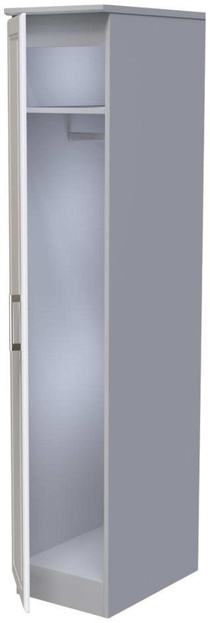 Gina Wardrobe - 1 Door - Single - Grey Ash