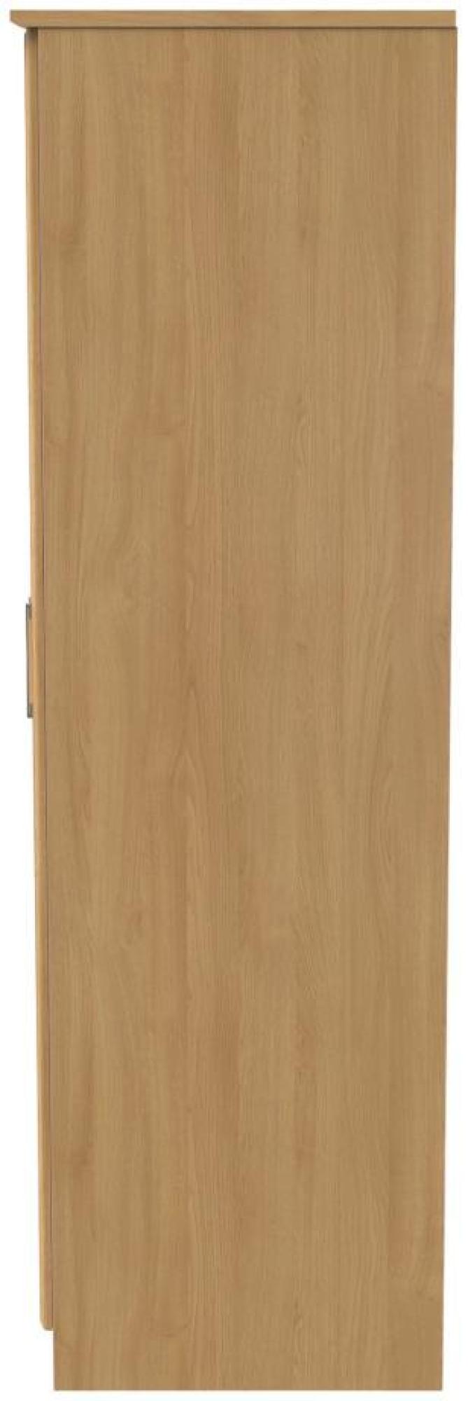Gina Wardrobe - 2 Door - Plain - Tall - Oak