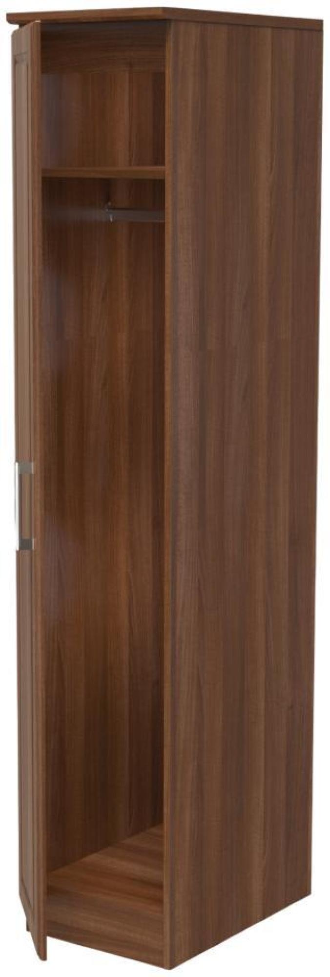 Gina Wardrobe - 1 Door - Single - Walnut