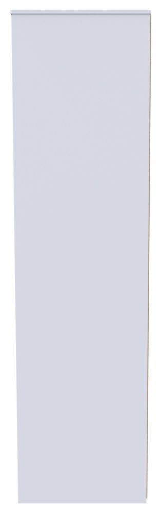 Las Vegas Wardrobe - 3 Door - LHF 2 Drawer - Tall - Triple - White and Green