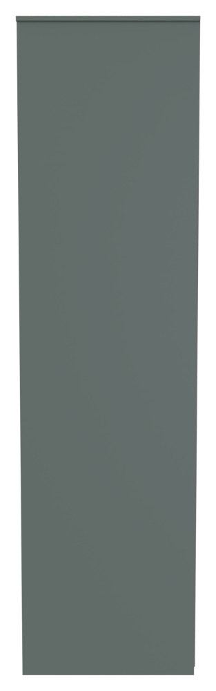 Linear Wardrobe - 2 Door - Plain - Tall - Green