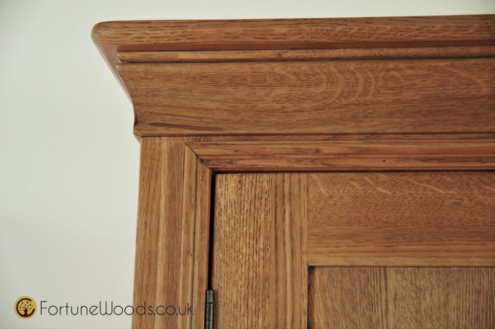 Lyon Wardrobe - 3 Door - 2 Drawer - Oak