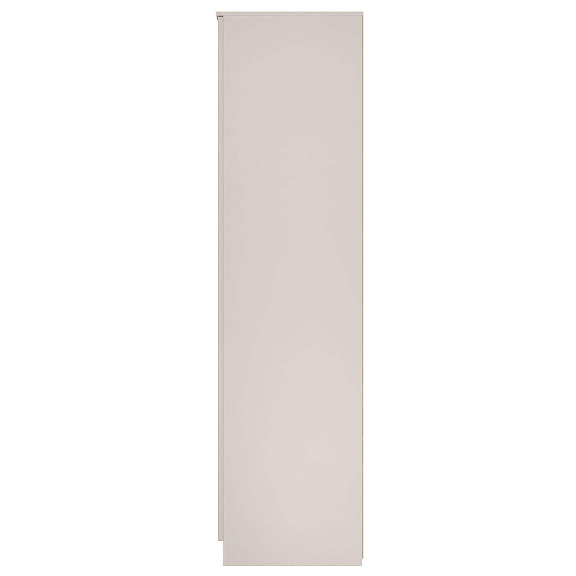 Milan Wardrobe - 3 Door - 1 Mirror - LHF 2 Drawer - Tall - Combi - Cashmere Gloss