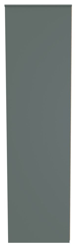Nashville Wardrobe - 3 Door - 1 Mirror - Tall - Triple - Green