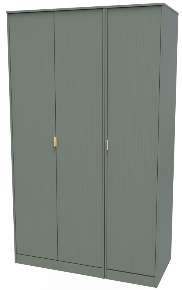 Nashville Wardrobe - 3 Door - Tall - Triple - Green