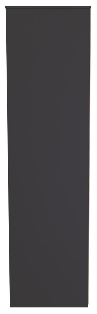 New York Wardrobe - 3 Door - 1 Mirror - Tall - Triple - Graphite