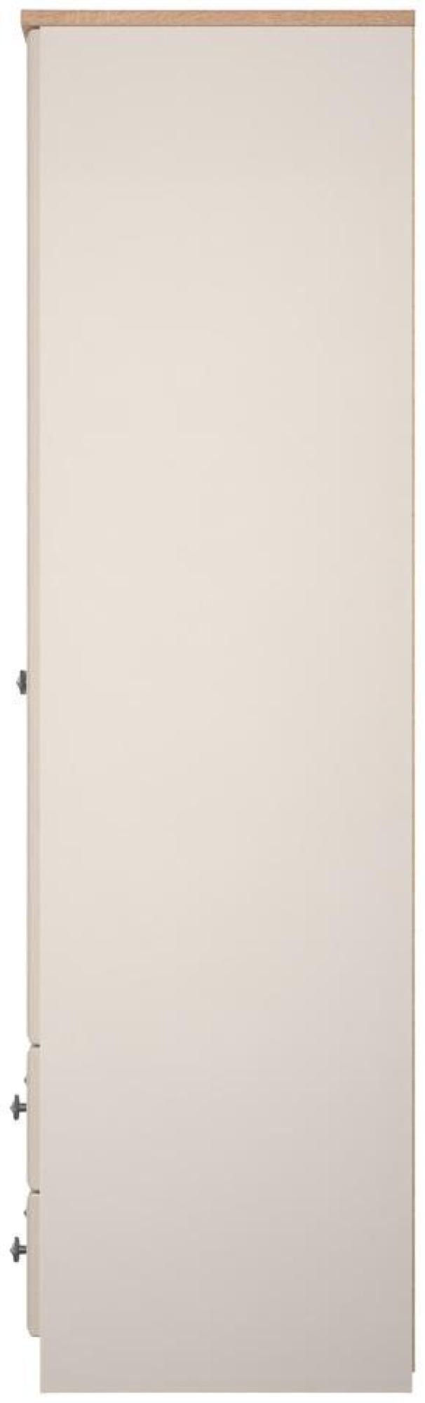 Norfolk Wardrobe - 2 Door - 2 Drawer - Double - Cashmere and Oak