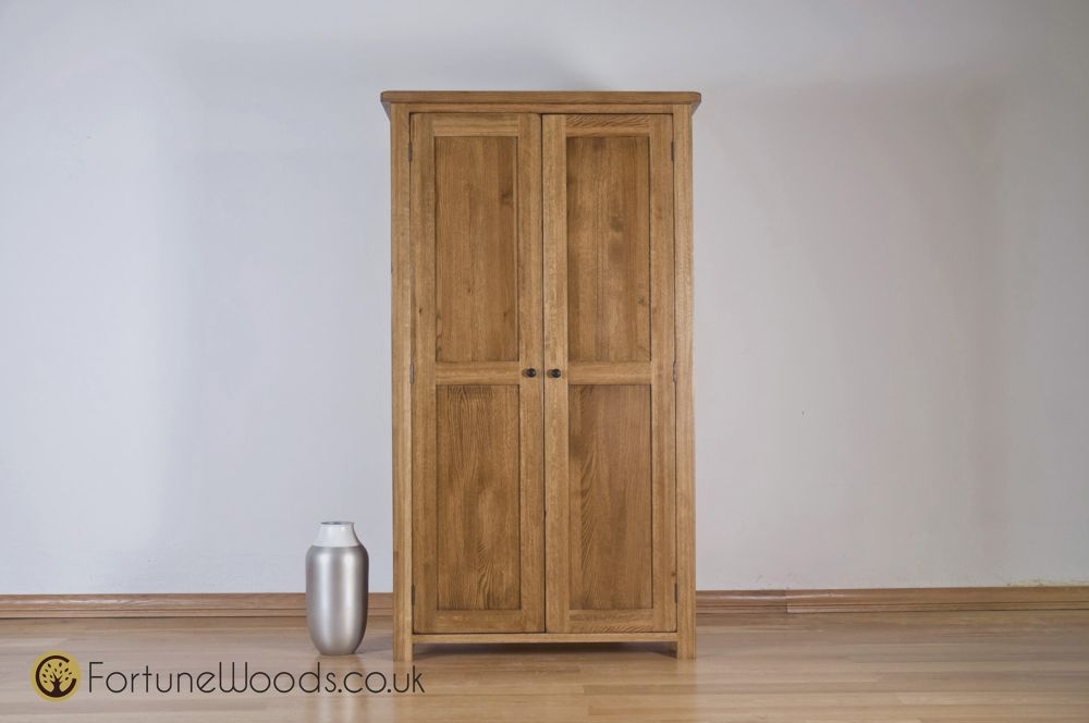 Originals Rustic Oak 2 Door Wardrobe