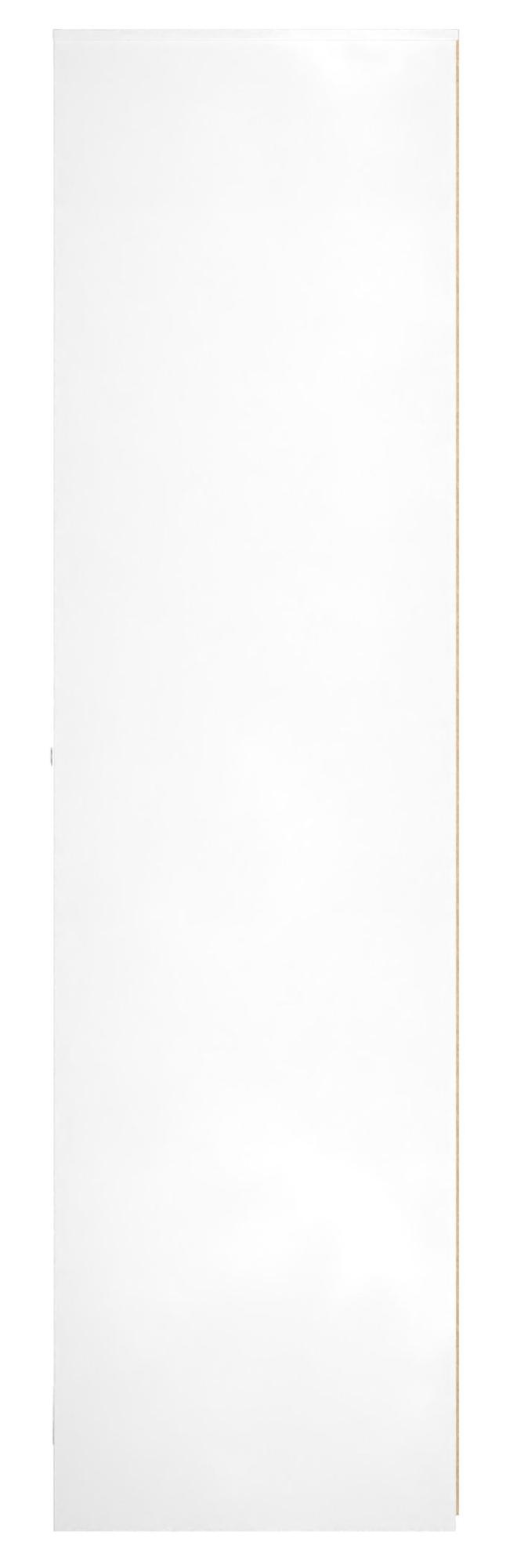 Padstow Wardrobe - 2 Door - 1 Mirror - Tall - Grey and White