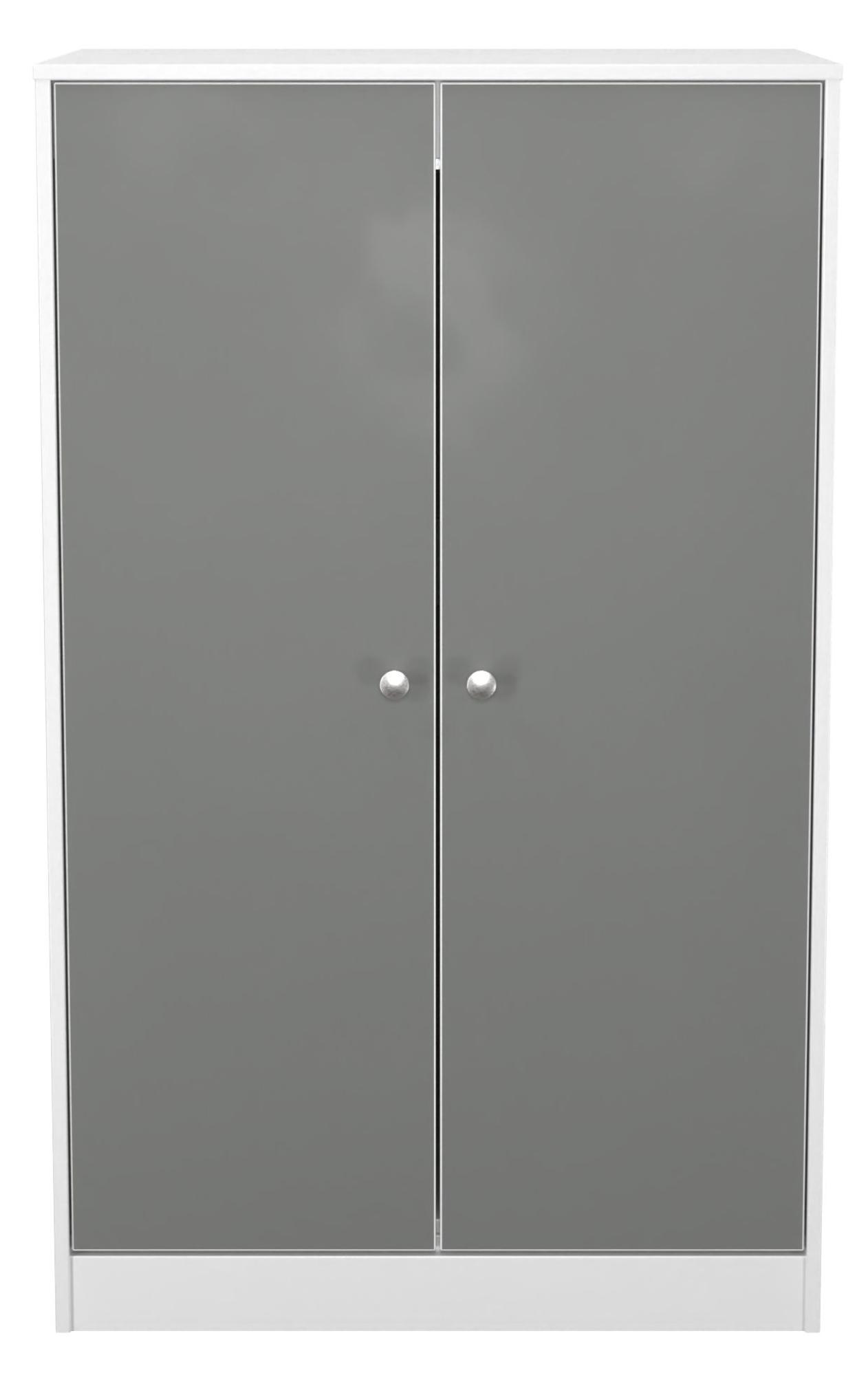Padstow Grey and White Midi Wardrobe