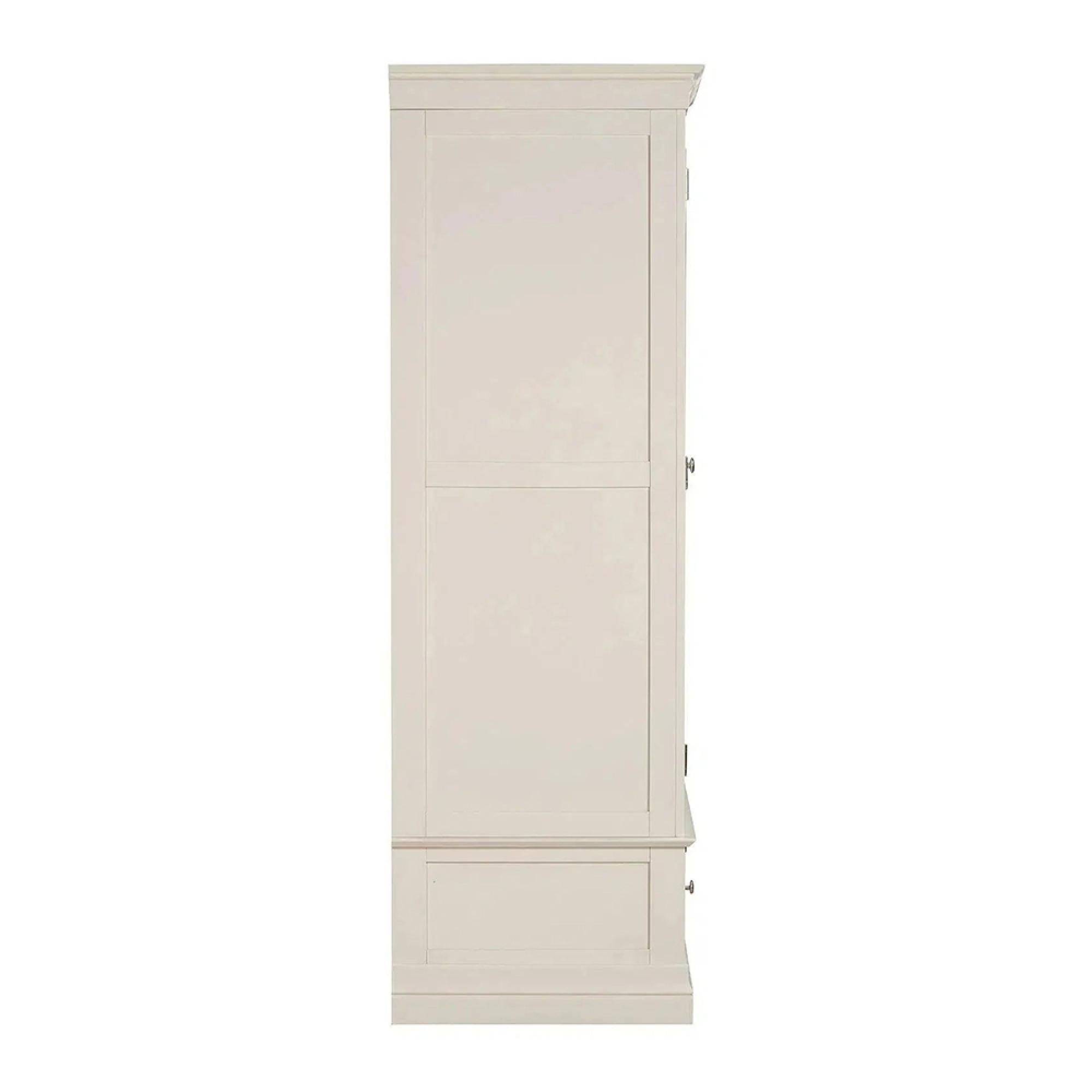 Paisley Wardrobe - 2 Door - 1 Drawer - Cream Painted