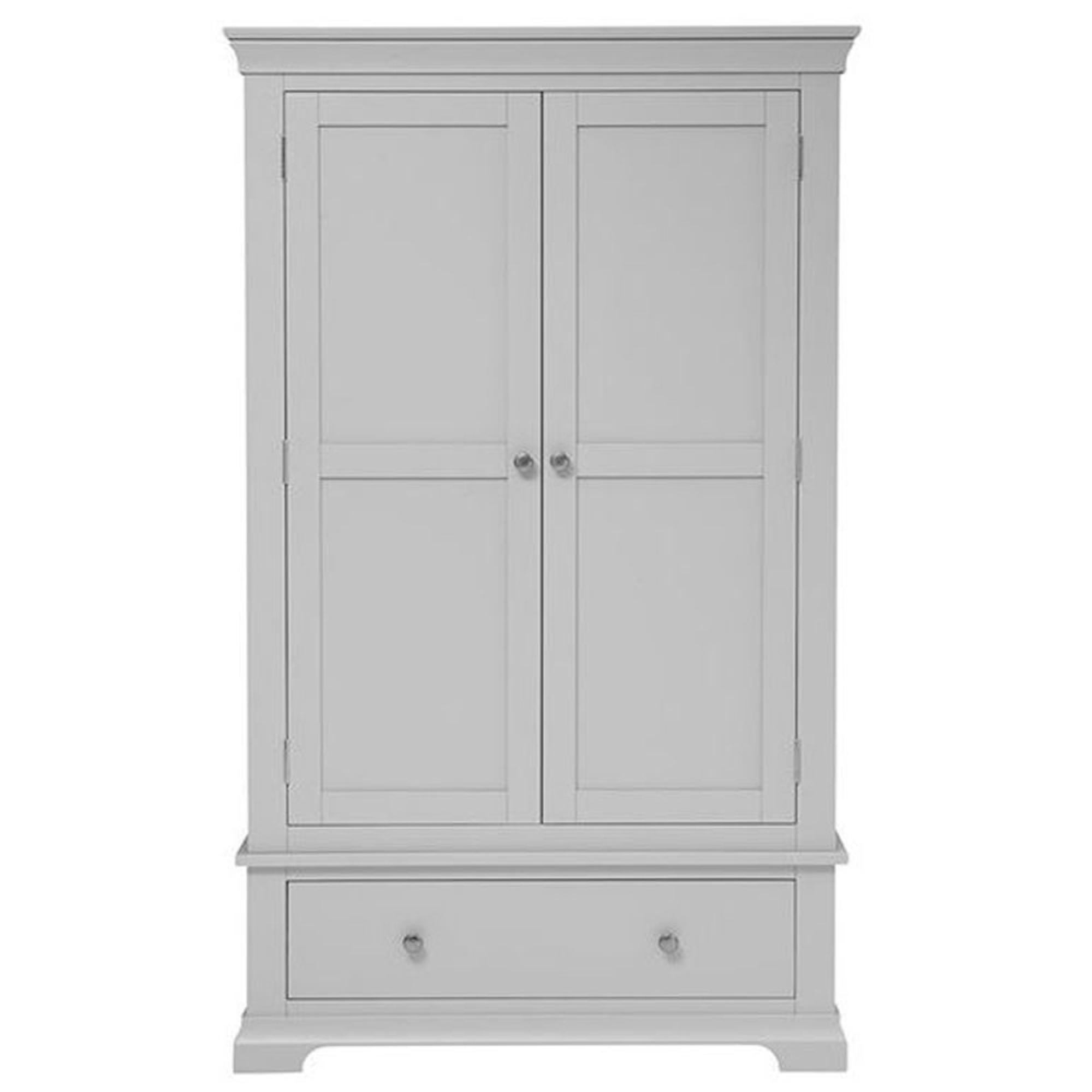 Paisley Grey Painted 2 Door Gents Wardrobe