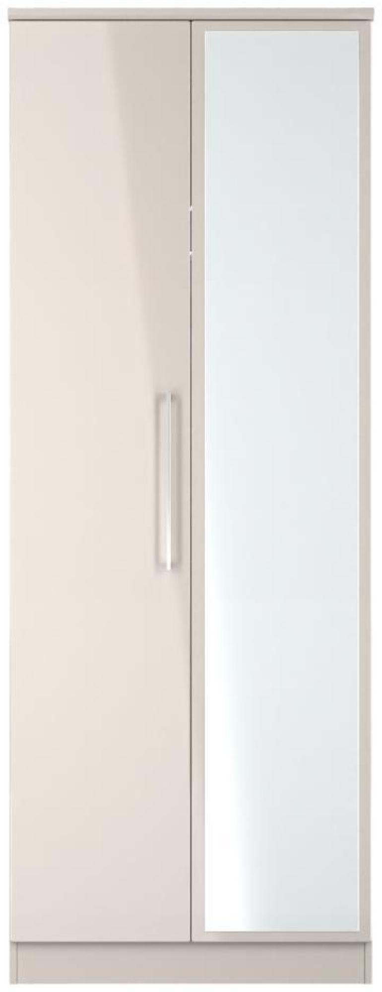 Paris Cashmere 2 Door Tall Wardrobe - 1 Mirror
