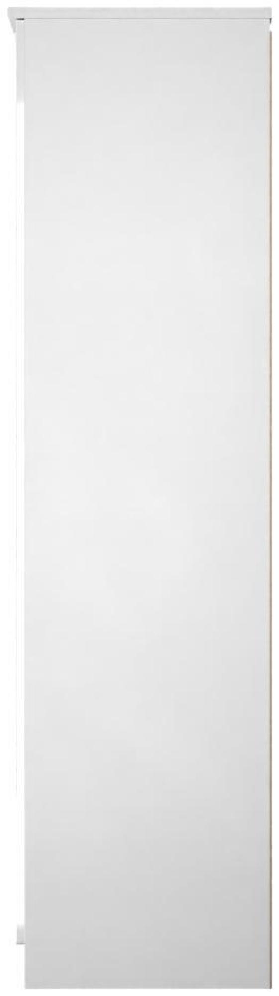 Paris Wardrobe - 2 Door - 1 Mirror - Tall - White Gloss