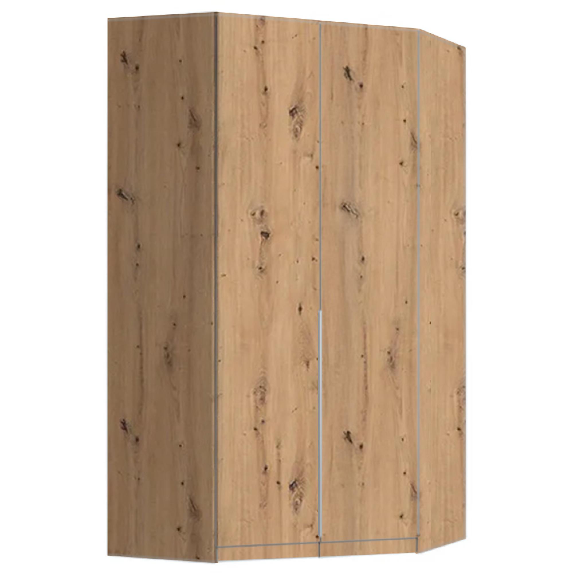 Rauch Alabama 117cm 2 Door Corner Wardrobe - Artisan Oak