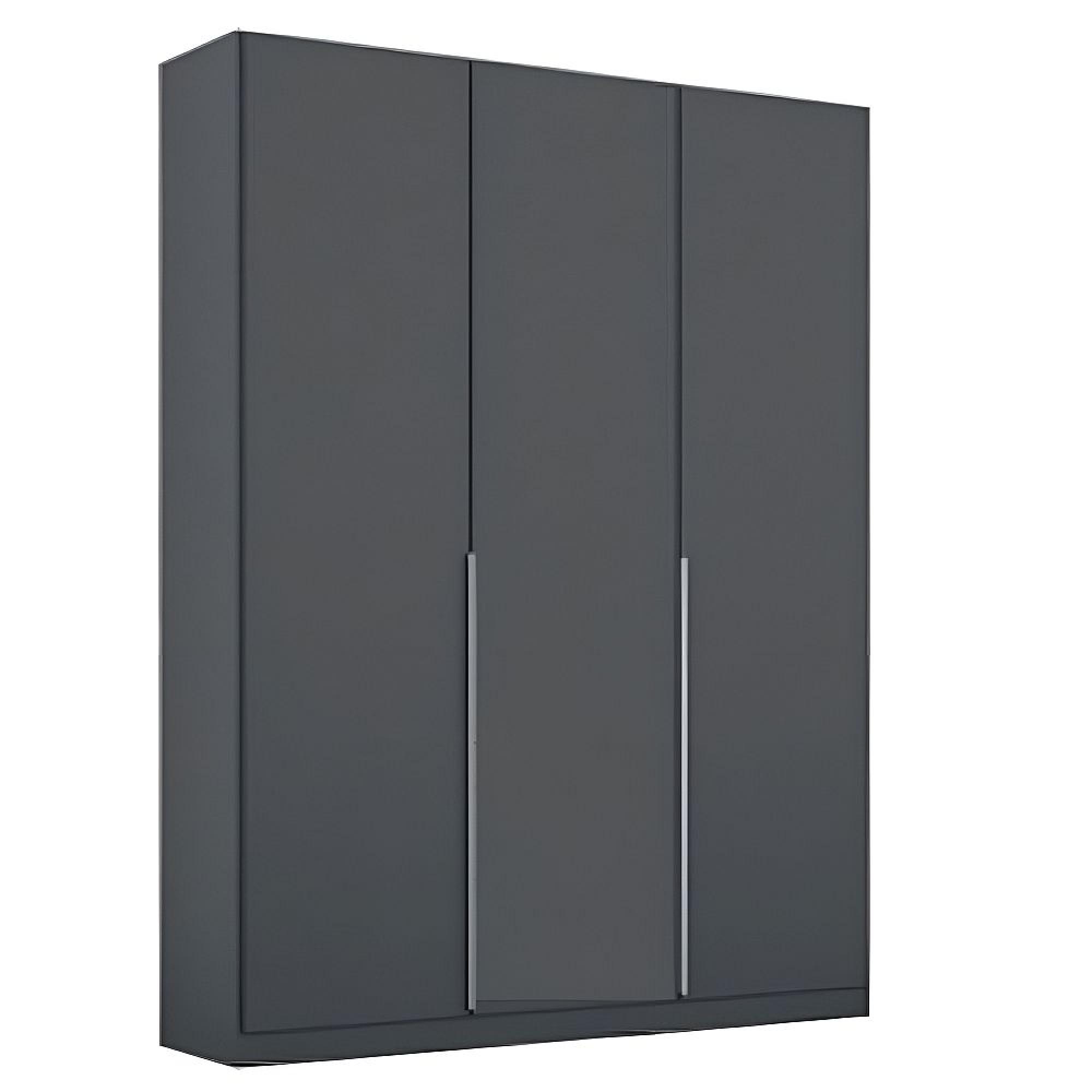 Rauch Alabama 136cm 3 Door Wardrobe - Metallic Dark Grey