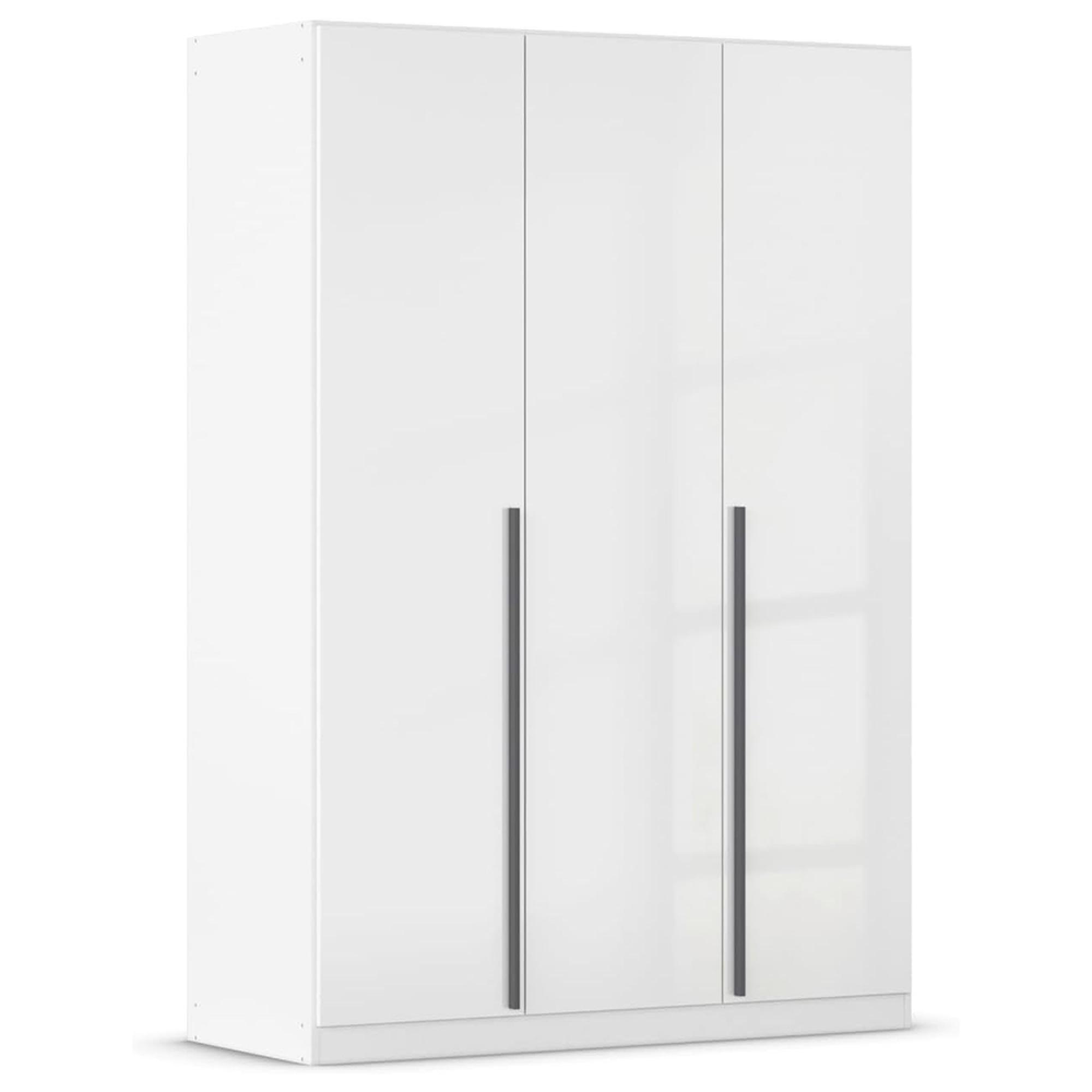 Rauch Alba 136cm 3 Door Wardrobe - White Gloss