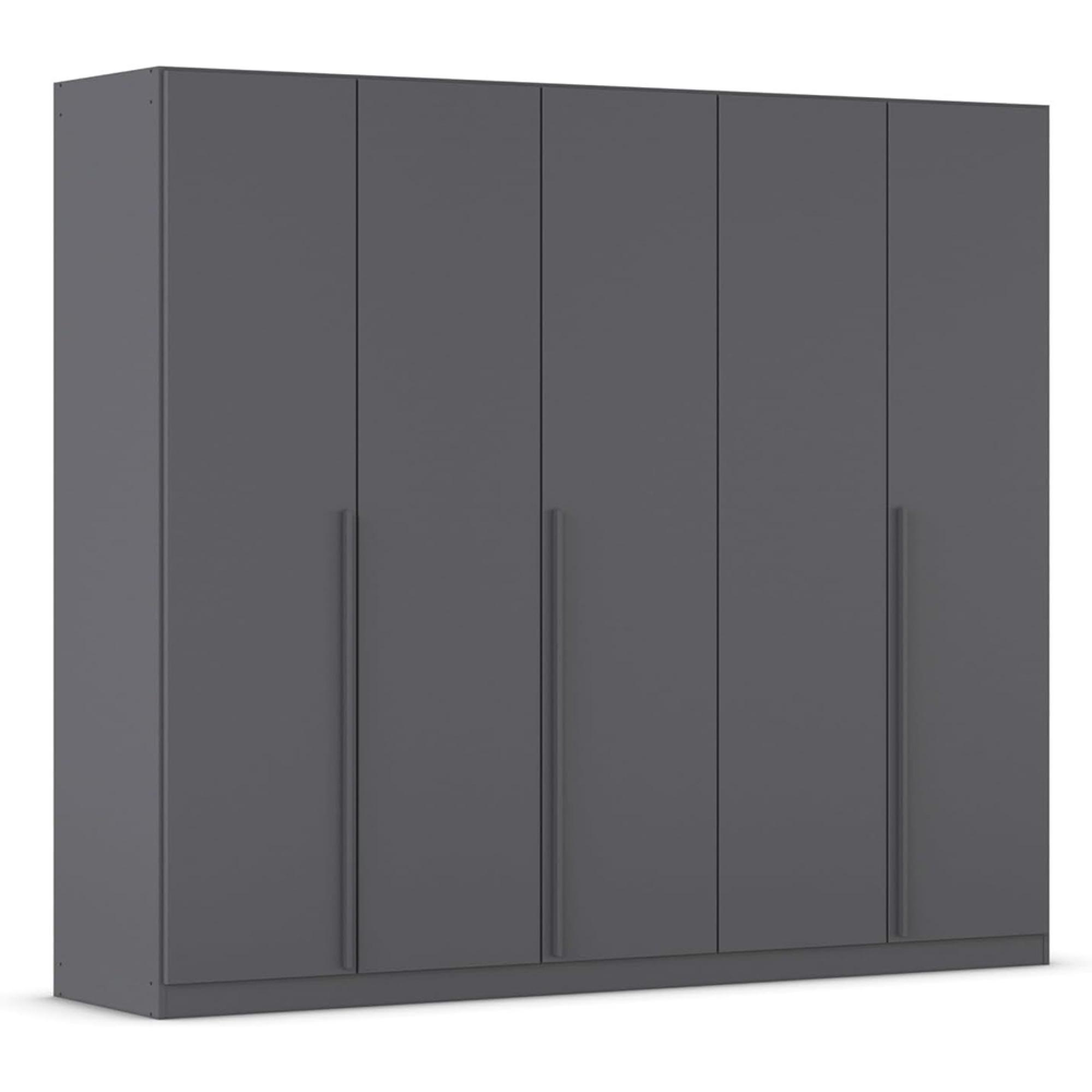 Rauch Alba 226cm 5 Door Wardrobe - Metallic Grey